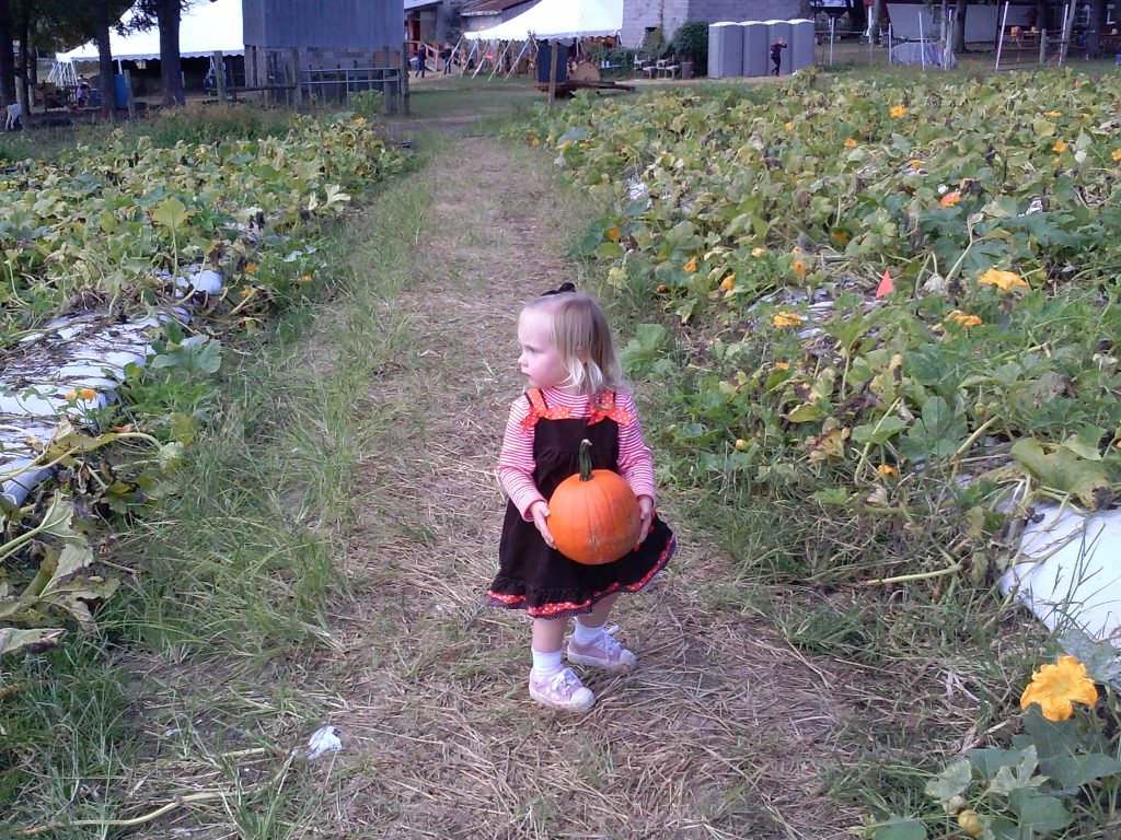 We took a trip to Ganyard Hill Farm back in October. Fay wore this adorable Turkey dress that Mother got for her. It made for Perfect Pumpkin Patch Pictures!