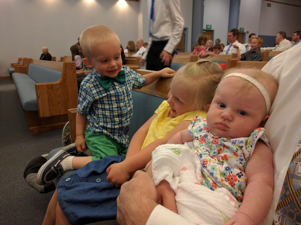 The kids just before Sacrament Meeting started. Should I have taken their picture? Probs not. But they were just so cute! Hopefully I will be forgiven.