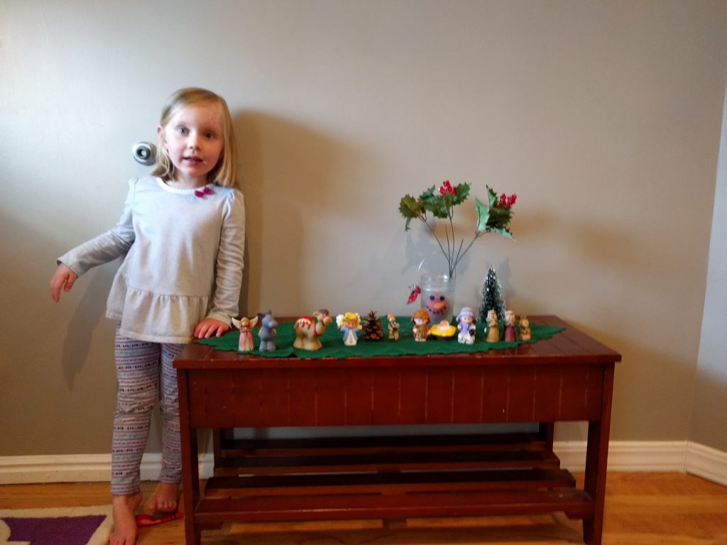 Fay and her mantel
